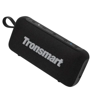 A black Tronsmart Trip 2 Bluetooth speaker is shown against a white background.