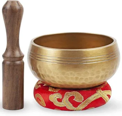 Produktbild von Famanu Tibetische Klangschalen-Set für Anfänger - Handgemacht, ideal für Meditation
