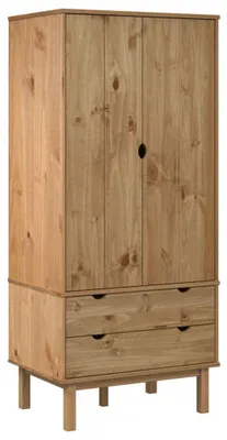 Obrázek produktu pro vidaXL Šatní skříň OTTA 76,5x53x172 cm borovicový masiv