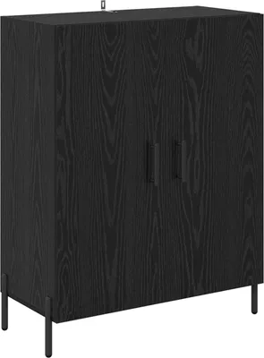 Image de Buffet Chêne noir 69,5 x 34 x 90 cm Bois d'ingénierie