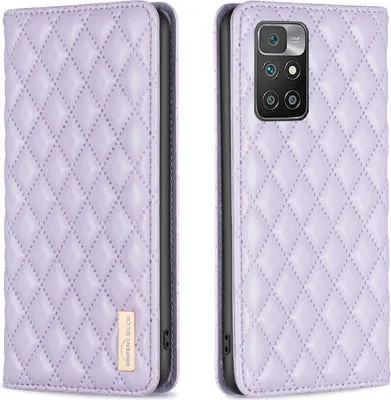 Obrázek produktu pro Redmi 10 Pouzdro, Elegantní Flip Kožené Pouzdro s Kapsami na Karty a Stojánkem pro Xiaomi Redmi 10 Fialová