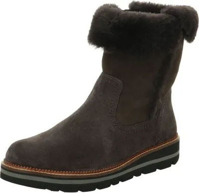 Produktbild von Gabor Women's grau Nubukleder isolierte Schneestiefel mit Reißverschluss 38