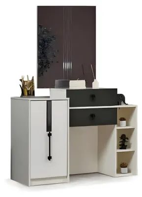 Produktbild von Schlafzimmer Schminktisch mit Spiegel Luxus Holz Möbel Einrichtung