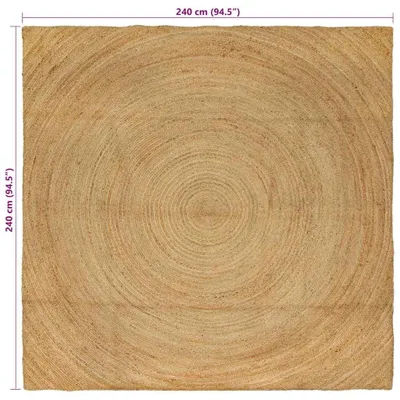 Zdjęcie produktu dla vidaXL Dywanik naturalny 240 x 240 cm z juty