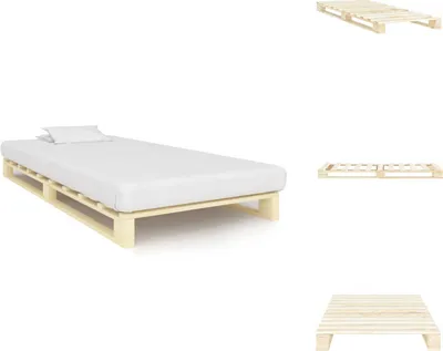 Obrázok produktu pre vidaXL Masívna posteľ z borovicových paliet 90×200 cm - Postele a rámy postelí