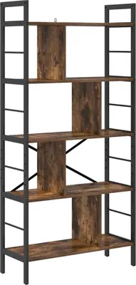 Obrázek produktu pro vidaXL Knihovna z kouřového dubu 75 x 30 x 156 cm materiál na bázi dřeva