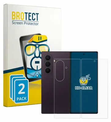 Produktbild von 2x Für Samsung Galaxy Z Fold 8 Ultra (Display+Rückseite) Schutzfolie BROTECT Displayschutz Display Schutz Folie Klar Transparent
