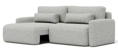 Zdjęcie produktu dla Narożnik Sofa z funkcją spania z pojemnikiem na pościel 3 w 1 Sofa Kanapa Szary Tina Puente80