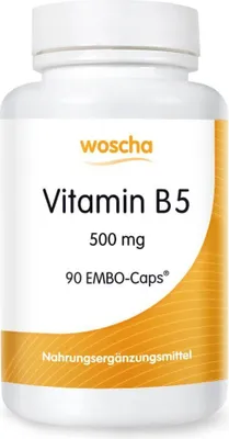 Produktbild von Woscha Vitamin B5 500mg - 90 Kapseln