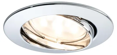 Produktbild von Paulmann Premium Einbauleuchten Set Coin klar rund schwenkbar LED 1x6,8W 2700K 230V 51mm Chrom/Alu Zink