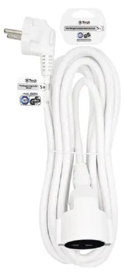 Produktbild von Verlängerungskabel 5m Stromkabel GS Schuko Verlängerung Weiß