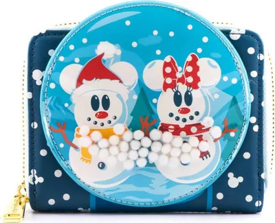 Produktbild von Loungefly Disney by Loungefly Geldbeutel Snowman Minnie & Mickey Snow Globe LF-WDWA1786