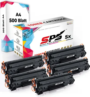 Produktbild von Druckerpapier A4 + 5x Multipack Set Kompatibel für Canon I-Sensys MF 212 W (9435B002/737) Toner Schwarz