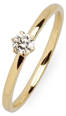 Produktbild von Diara Ring Lab Grown Diamant 0,2 ct 585er Gelbgold DS2121G Gr. 52