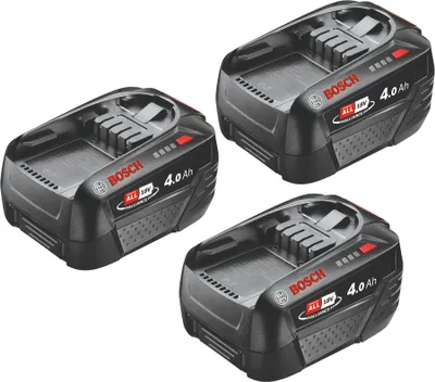 Immagine prodotto di Bosch 3x PBA 18V 4.0Ah W-C Batteria 18 V 4,0 Ah POWER FOR ALL ( 3x 1600A011T8 )