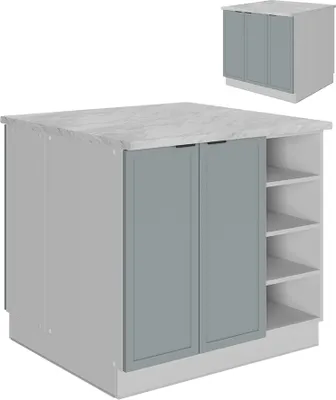 Produktbild von Kücheninsel Vicco Fame-Line Hellblau-grau 90 cm ohne Arbeitsplatte, Model 51247