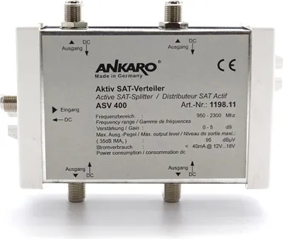 Immagine prodotto di ANKARO ASV400 - Convertitore SAT AKT 1x4