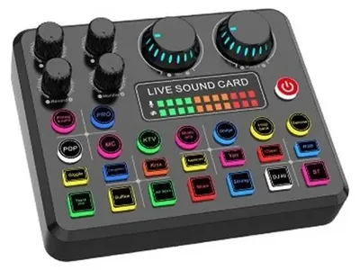 Produktbild von A34M Soundkarte für Live-Streaming, Gaming und Karaoke mit Geräuschunterdrückung, Voice Changer und Bluetooth