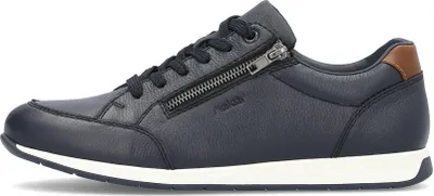 Produktbild von Rieker Herren Echtleder Schnürhalbschuh blau, Herren:47 EU