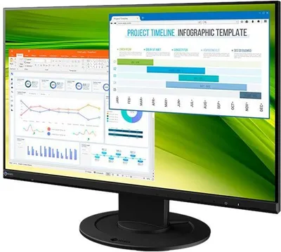 Obrázek produktu pro EIZO FlexScan EV2360-BK, 57,1 cm (22.5"), 1920 x 1200 px, WUXGA, LCD, 5 ms, Černá