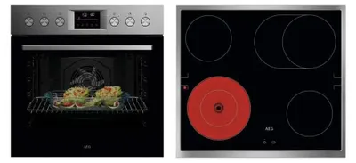 Produktbild von AEG Kombi 3026P EB-Herdset OU5PE40SM + TA64RAS6XB