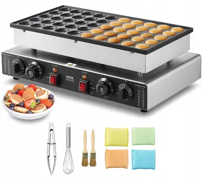 Zdjęcie produktu dla Komercyjna Maszyna Do Wypiekania Mini Pancake 50 Sztuk Na Raz Naleśnikarka