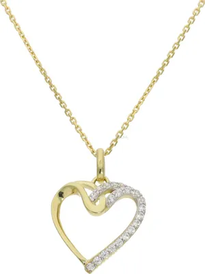 Produktbild von Herzanhänger 333 Gold Zirkonia JL16-02-0804 JuwelmaLux