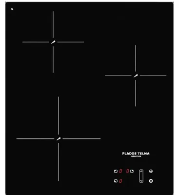 Immagine prodotto di Plados PBIM430, Nero, Da incasso, 44 cm, Piano cottura a induzione con zone, 3 zone