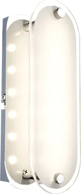 Produktbild von LED Wandleuchte, Glas satiniert klar, Chrom, L 19 cm