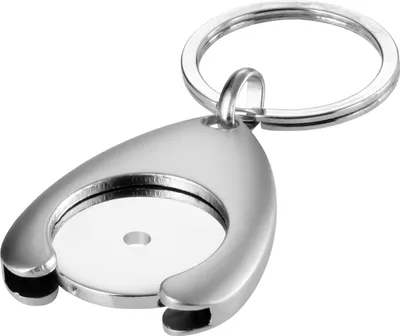Immagine prodotto di Portachiavi Bullet con chip per carrello della spesa PF1098 (7 x 2,9 x 0,5 cm) (argento)