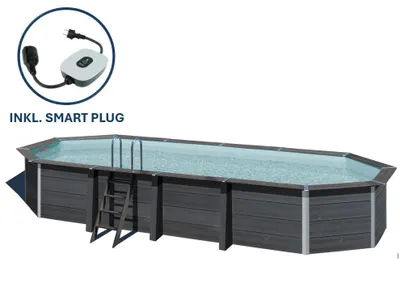 Produktbild von GRE Ovaler Composite-Pool KPCOV80 – 804 x 386 x 124 cm, Komplettset
