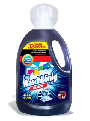 Produktbild von Waschgel Der Waschkonig Black für schwarze Textilien 3,305 l