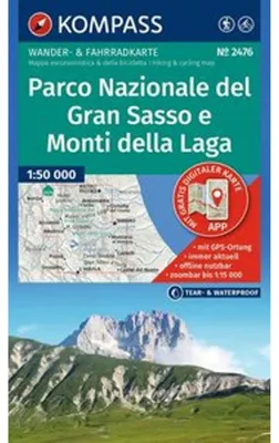 Immagine prodotto di KOMPASS Wanderkarte 2476 Parco Nazionale del Gran Sasso e Monti della Laga 1:50.000