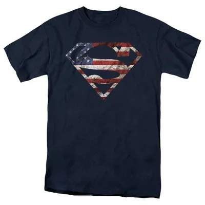 Immagine prodotto di Maglietta "Super Patriot" di Superman, unisex, per uomo/donna, modello TV36799 (taglia M), colore blu navy
