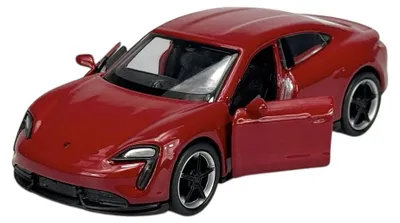 Produktbild von Welly Porsche Taycan Turbo S Metallmodell Rot 1:34