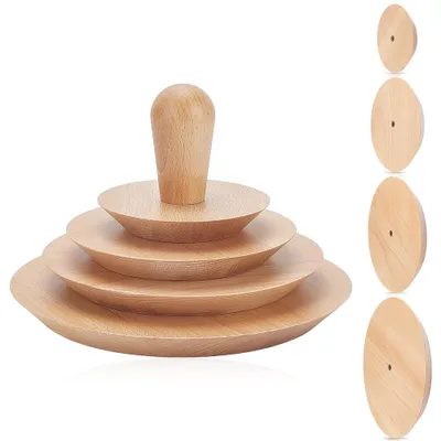 Holzformen für Keramik, 4er-Set, 12–24,1 cm, mit Griff