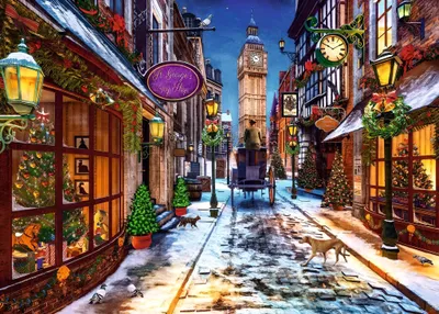 Produktbild von Ravensburger Klassische Puzzle Weihnachtszeit 17086 - 1000 Teile, 37.3 x 27.3 x 5.5 cm