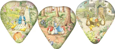 Produktbild von Nestler Papp-Osterherz 12 cm BeatrixPotter 3Mot o. Motivwahl