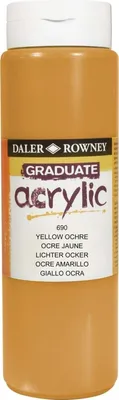Produktbild von Daler Rowney Graduate Acrylfarbe Yellow Ochre 500 ml 1 Stck