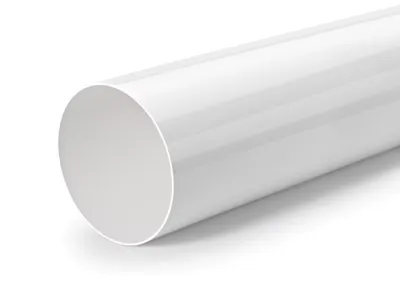 Produktbild von Naber Rohr 150 Rundrohr, lose, 900 mm lang, weiß  - Lüftungstechnik