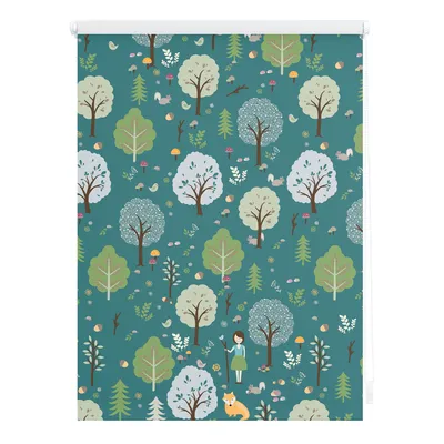 Produktbild von Lichtblick Rollo Klemmfix, ohne Bohren, Verdunkelung, Leni  - Grün 80 x 150 cm (B x L)
