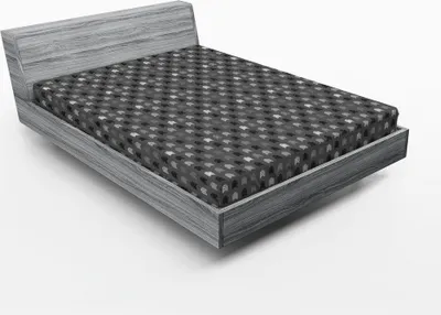 Zdjęcie produktu dla ABAKUHAUS Neutralny prześcieradło z gumką, kierunek wskazujący do góry Poziome i pionowe linie, 160 x 200 cm, ciemnoszary Ciemnoszary