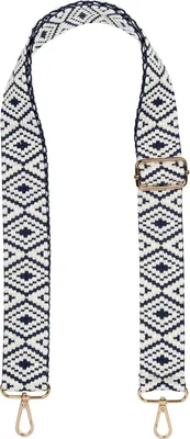 Produktbild von styleBREAKER Taschen Schulterriemen mit Azteken Muster, Wechsel Taschengurt mit Karabinerhaken, verstellbar, Unisex 02013015