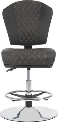 Produktbild von Stilvoll Barhocker Stuhl Designer Metall Esszimmerstuhl Hocker Bar Grau Neu