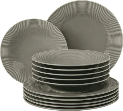 Produktbild von Seltmann Weiden Beat Perlgrau uni Tafelservice 12tlg.