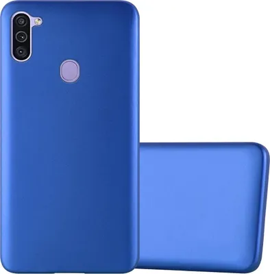 Produktbild von Cadorabo Schutzhülle für Samsung Galaxy A11 / M11 Hülle in Blau Handyhülle TPU Silikon Etui Cover Case