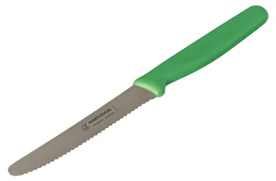 Produktbild von Marsvogel | Tafelmesser | Grün | Edelstahl Wellenschliff | rostfrei & langlebig | ergonomischer Griff | ideal für Brot, Brötchen & Frühstück | 1 Stück