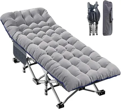 Imagen del producto de Cama plegable para camping, cama de invitados con colchón