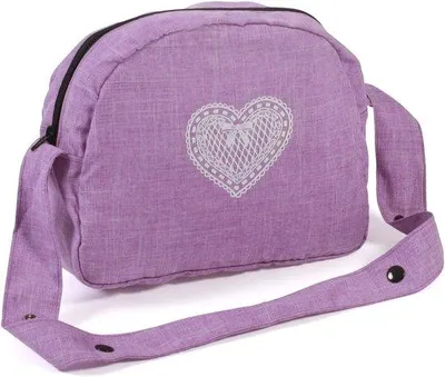 Productafbeelding van Luiertas voor poppen met Aankleedmat - Poppenaccessoires in Lila