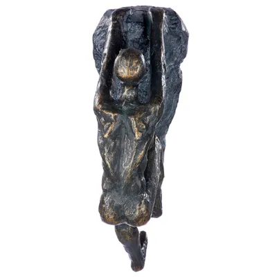Image de Gilde Skulptur, "Ambition", Bergsteiger, Kunstharz, bronzefarben, VE 1, L. 10 cm, B. 7 cm, H. 20 cm 37629 4063387376294